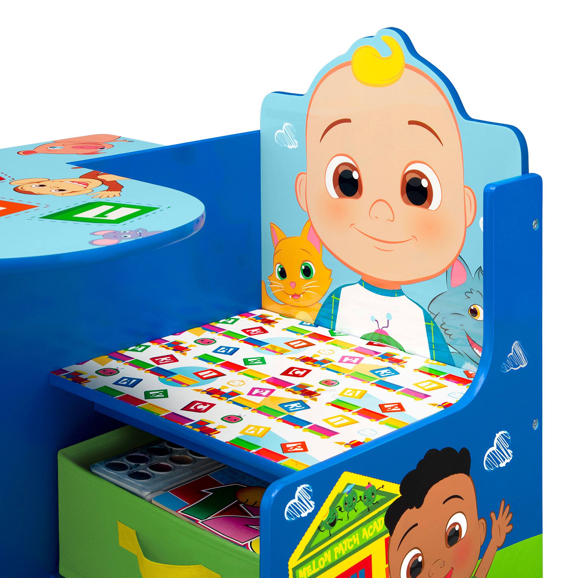 Delta Children CoComelon Chair Desk with Storage Bin